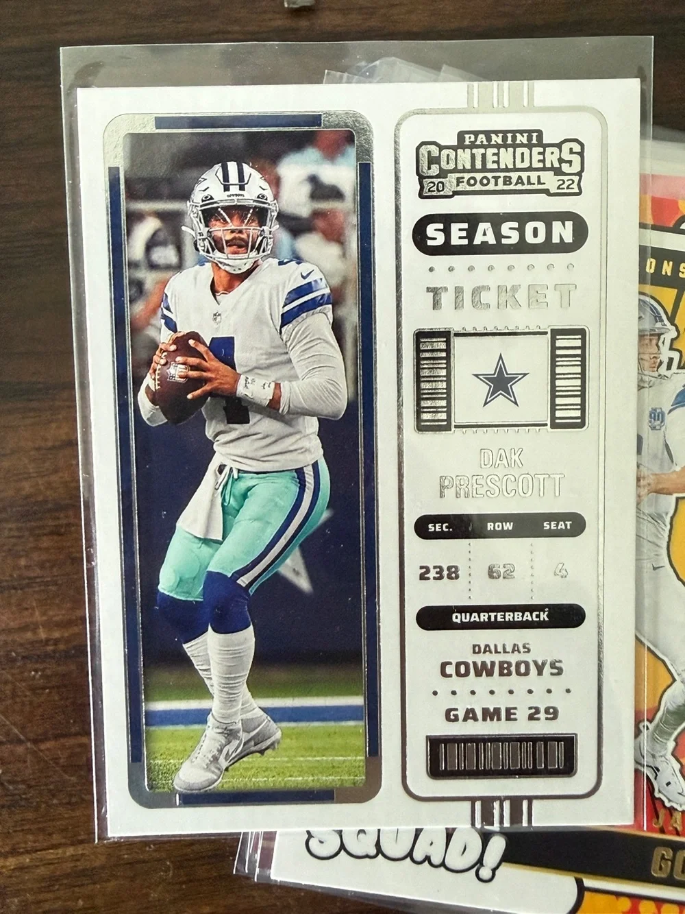 Dak Prescott Dallas Cowboys Football Card - White/Blue